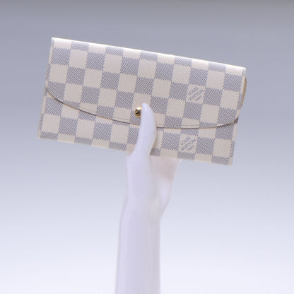 Louis Vuitton Damier Azur Emilie Wallet 2 of 8