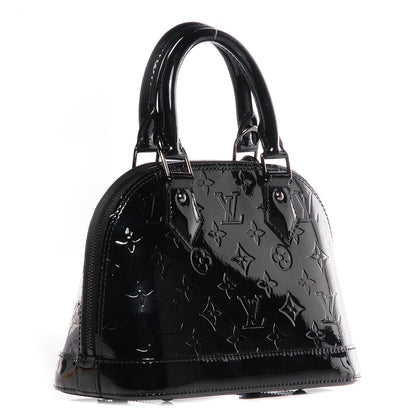 Louis Vuitton Vernis Alma BB Noir Magnetique 3 of 8