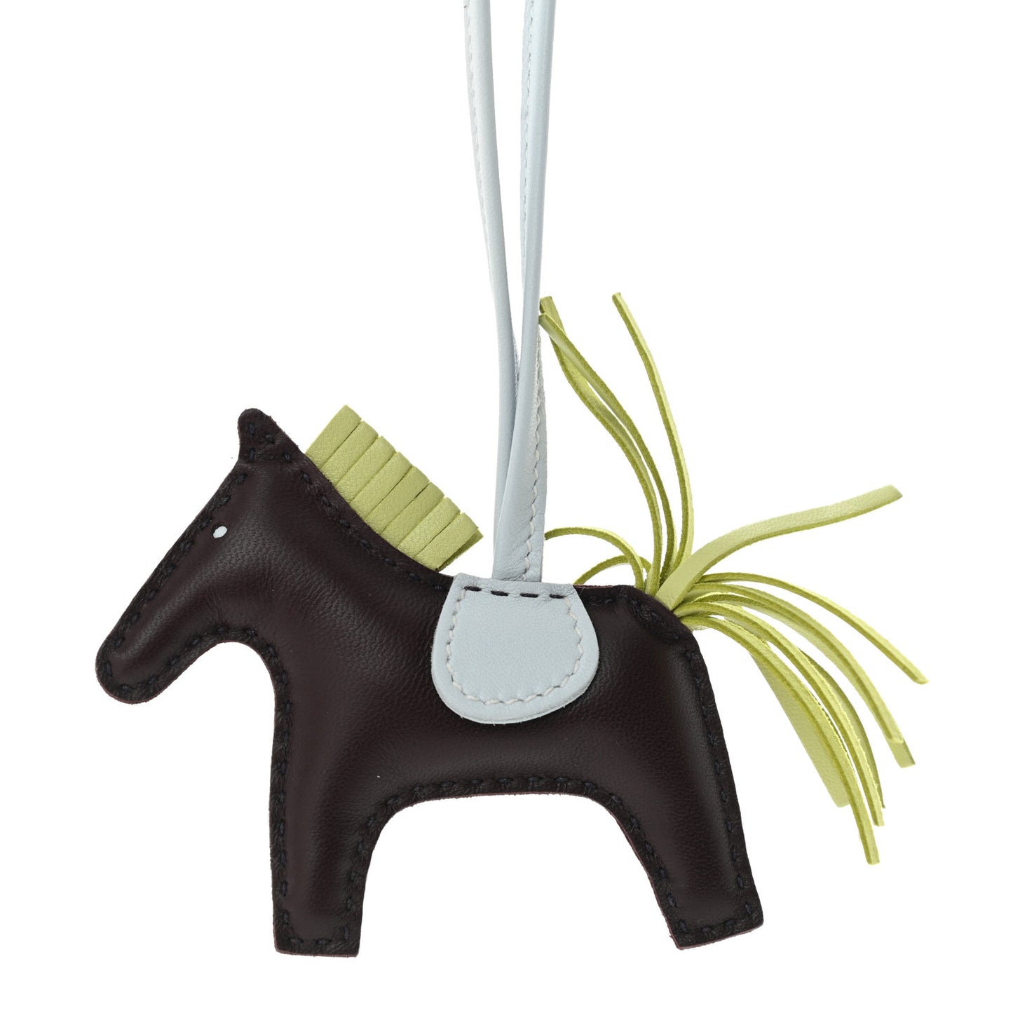 Milo Lambskin Grigri Rodeo Horse Bag Charm PM Rouge Sellier Jaune Bourgeon Bleu Brume