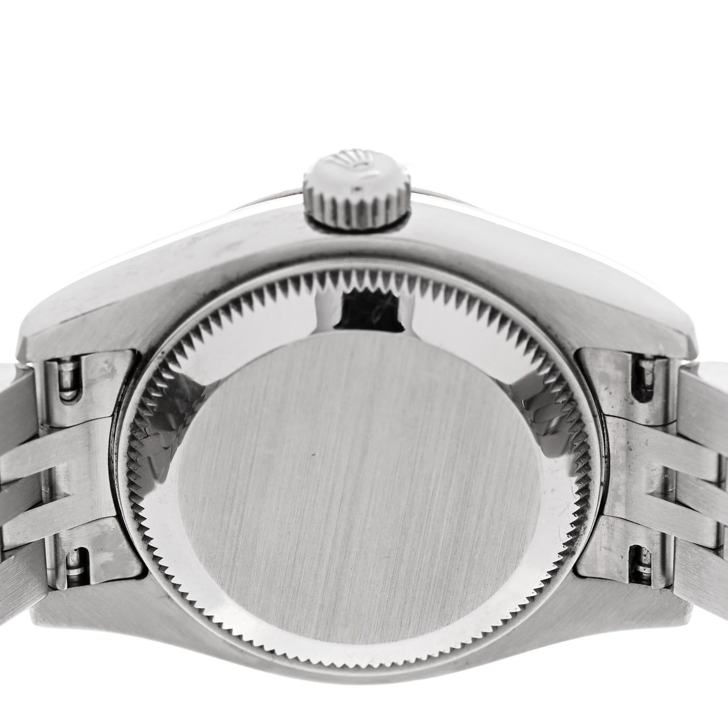 Stainless Steel 18K White Gold Diamond 26mm Oyster Perpetual Datejust Watch Black 179174