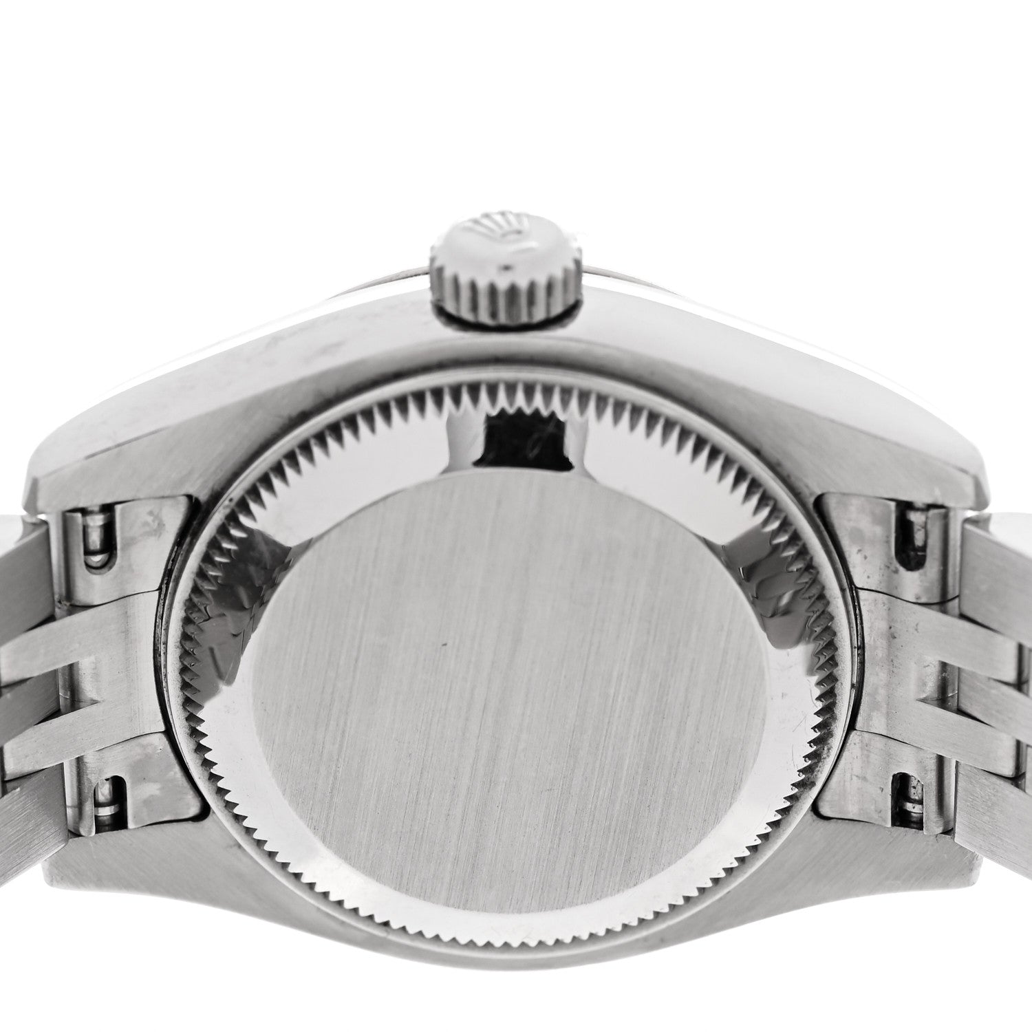 Rolex Stainless Steel 18K White Gold Diamond 26mm Oyster Perpetual Datejust Watch Black 179174 4 of 5
