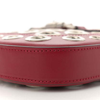 Gucci Calfskin Ha Ha Ha Jackie 1961 Eyelet Hobo Cherry Red 8 of 10