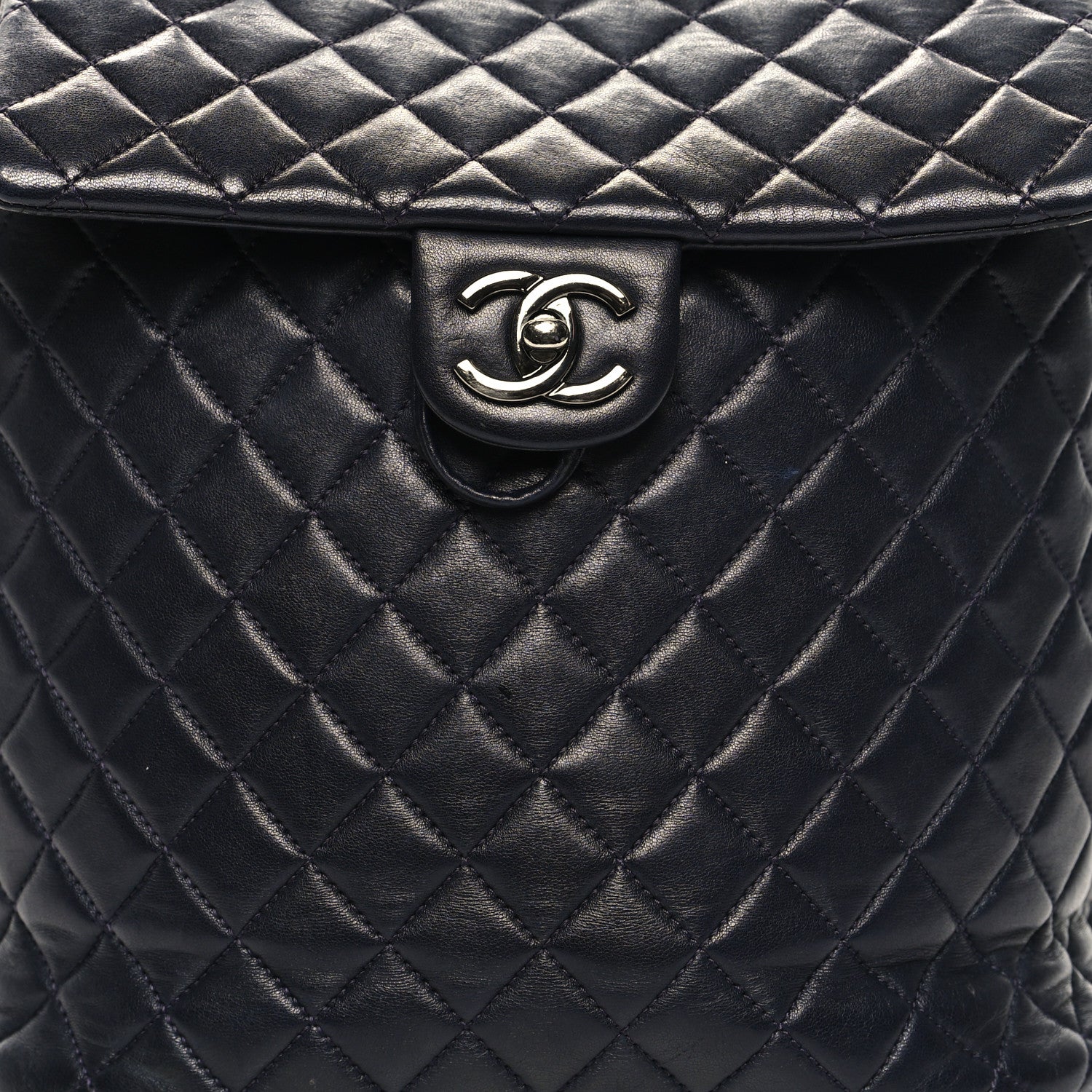 Chanel Lambskin Quilted Large Urban Spirit Backpack Navy 8 of 12