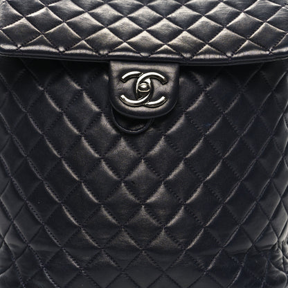 Chanel Lambskin Quilted Large Urban Spirit Backpack Navy 8 of 12