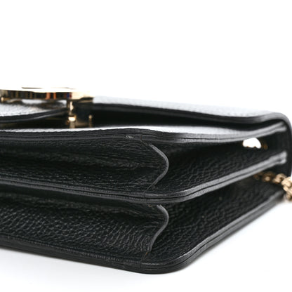 Gucci Dollar Calfskin Small Interlocking G Shoulder Bag Black 11 of 11
