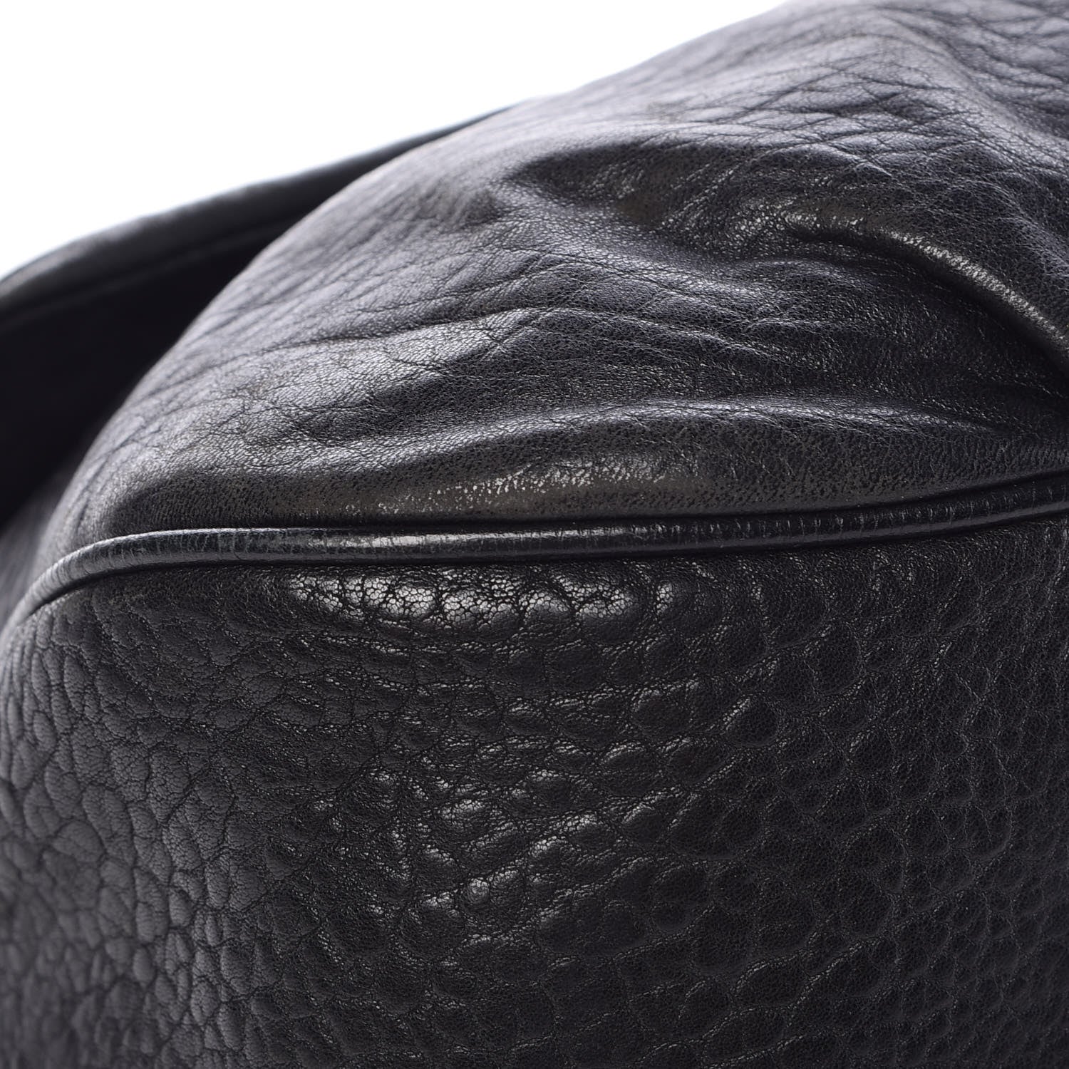 Fendi Crinkled Lambskin Mia Shoulder Flap Black 8 of 16