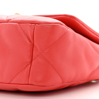 Chanel Lambskin Quilted Medium Chanel 19 Flap Red 10 of 13