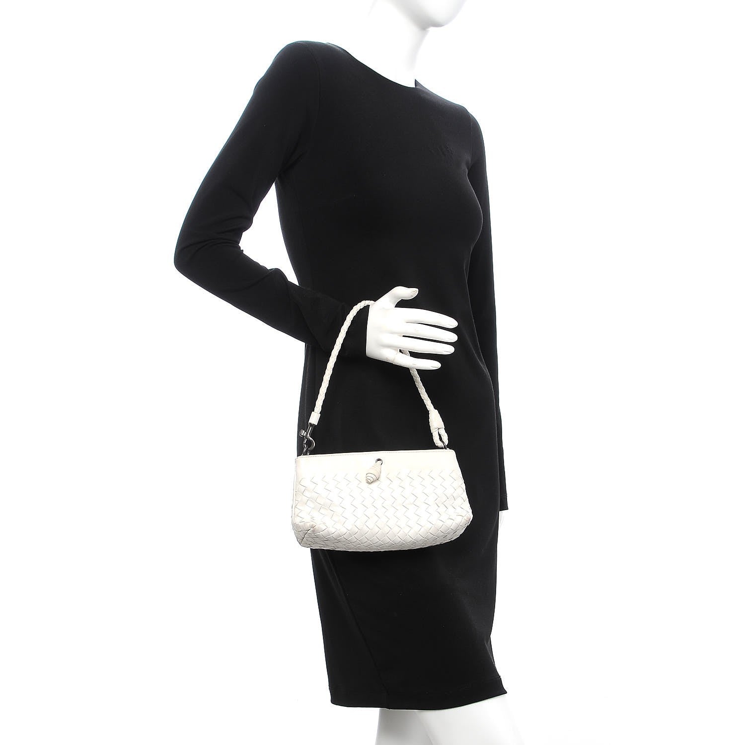 Bottega Veneta Nappa Intrecciato Mini Shoulder Bag White 2 of 19