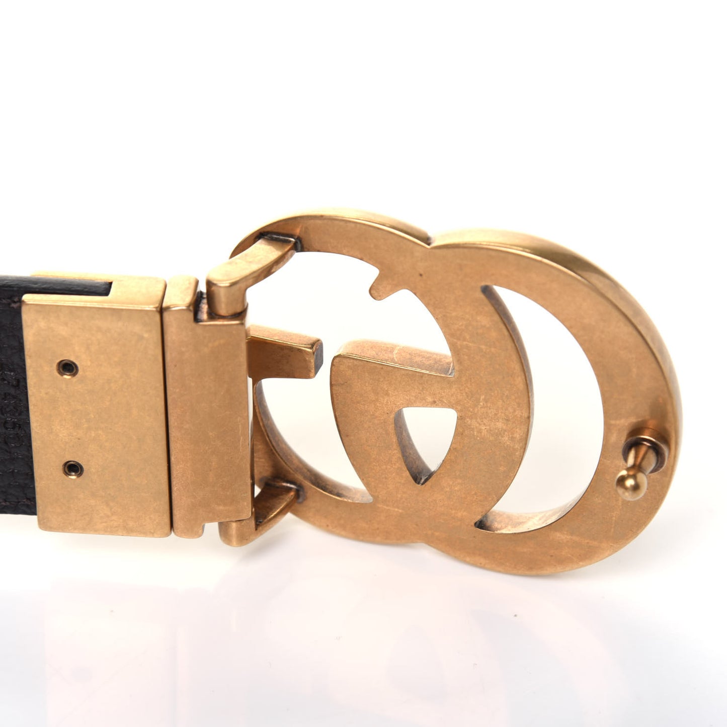 Calfskin Double G Reversible 37mm Belt 90 36 Black Cocoa
