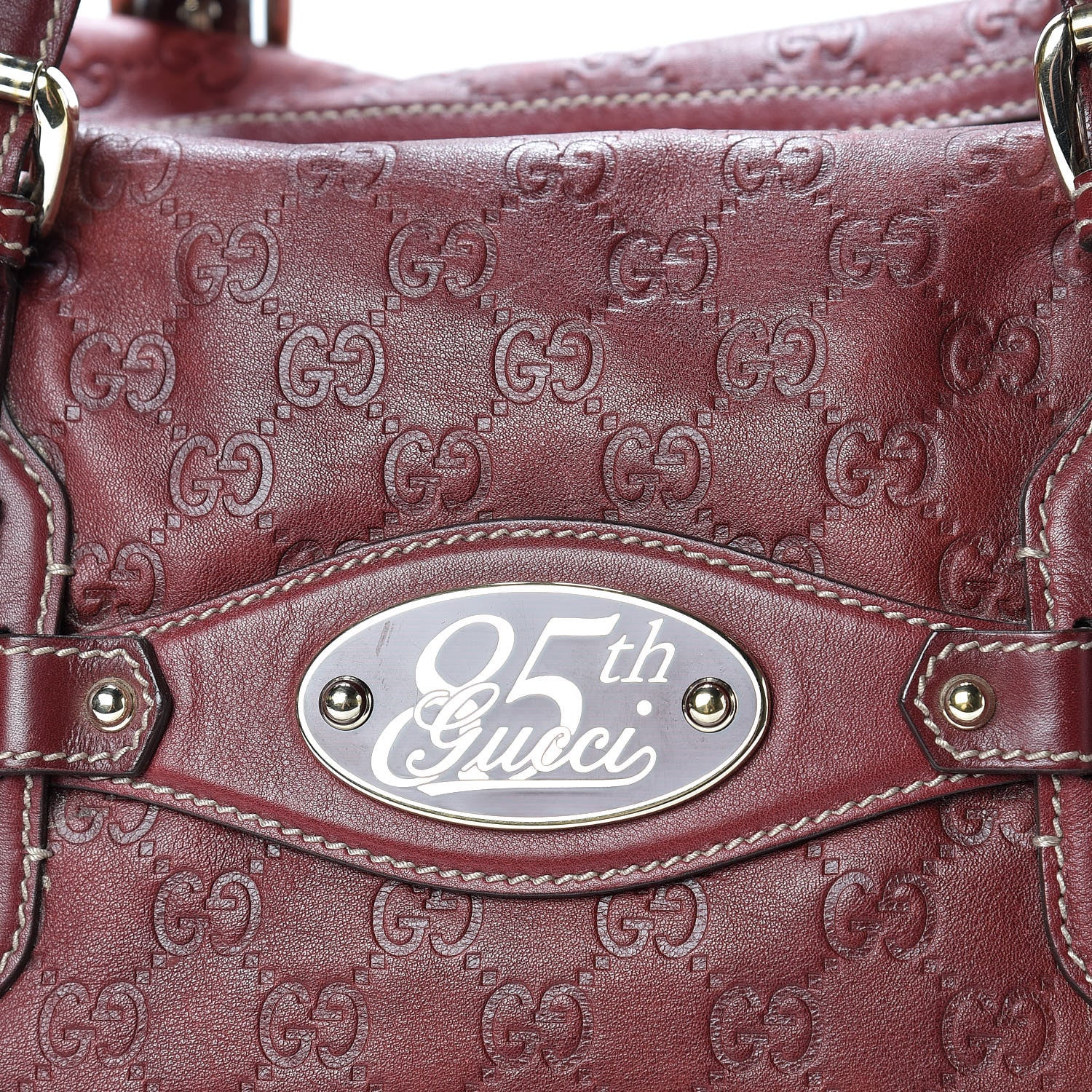 Gucci Guccissima 85th Anniversary Large Boston Rusty Red 8 of 20