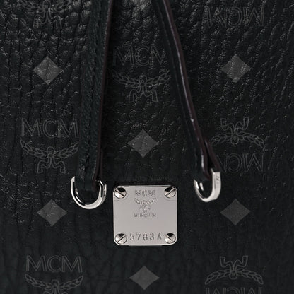 MCM Visetos Small Essential Drawstring Bucket Bag Black 8 of 15