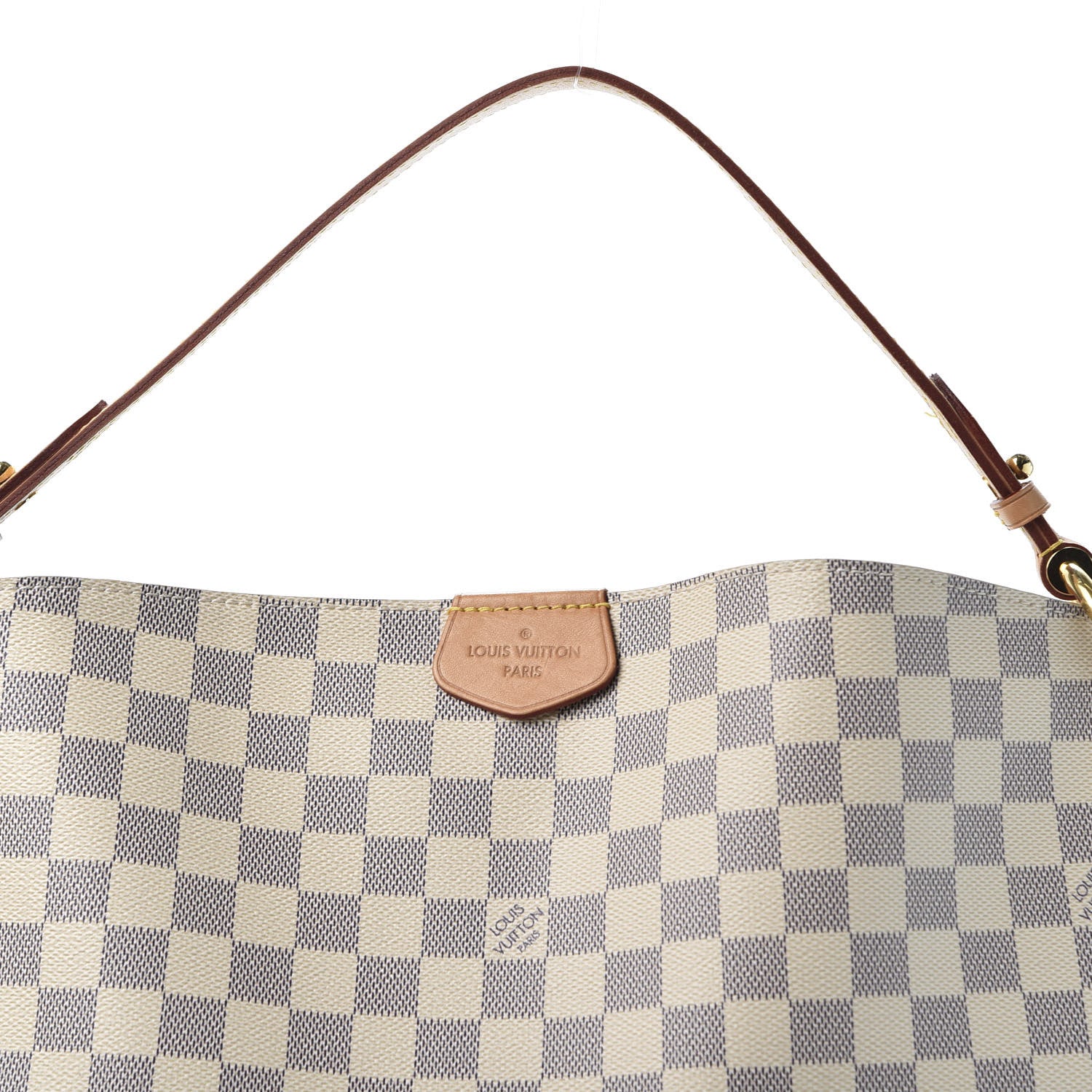 Louis Vuitton Damier Azur Graceful MM Rose Ballerine 11 of 12