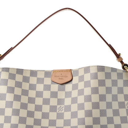 Louis Vuitton Damier Azur Graceful MM Rose Ballerine 11 of 12