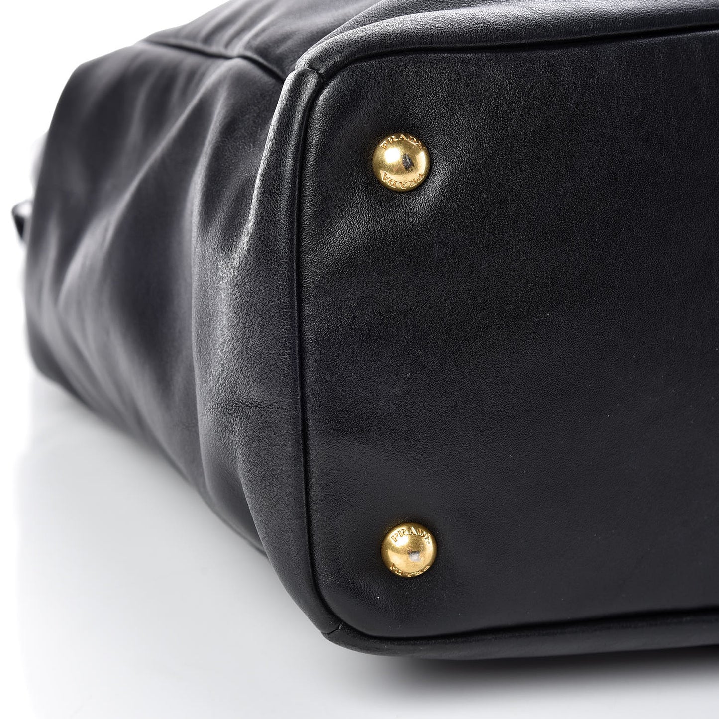 Soft Calf Shopping Tote Black