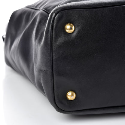 Prada Soft Calf Shopping Tote Black 6 of 14