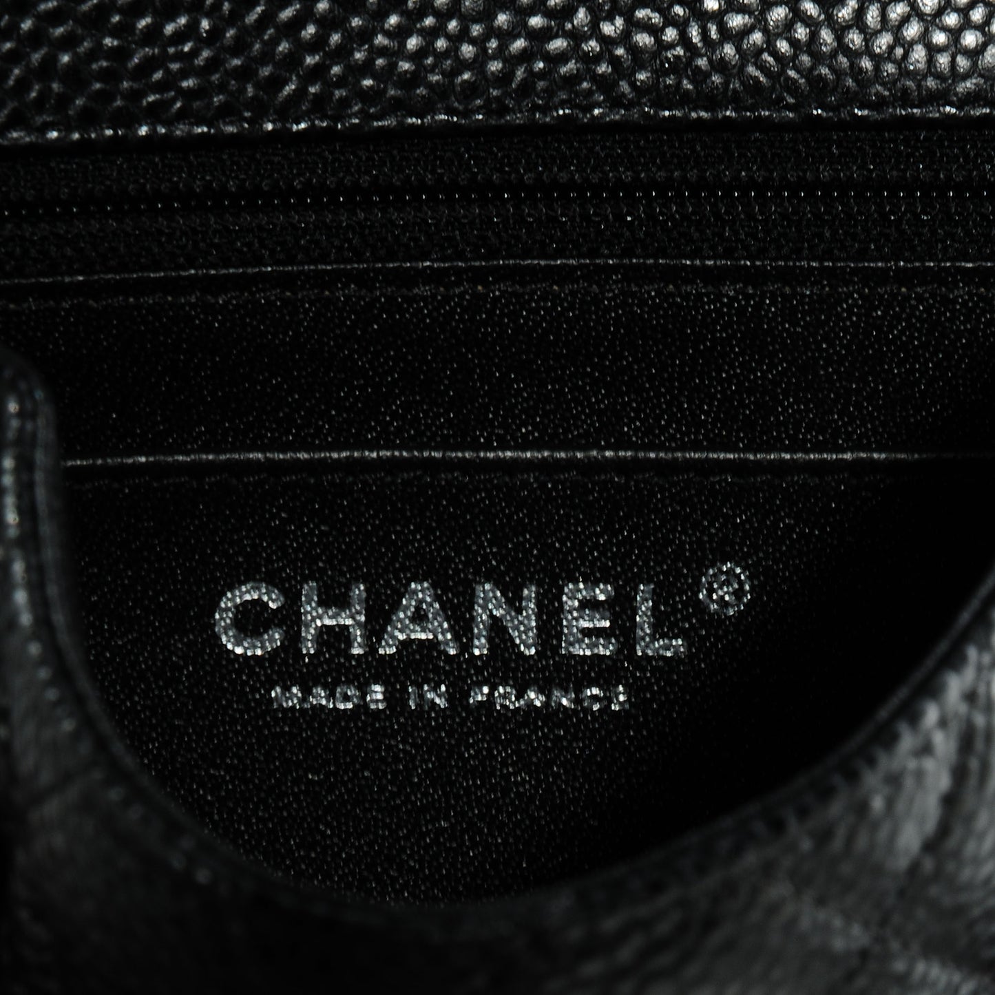 Caviar Quilted Mini Flap Black