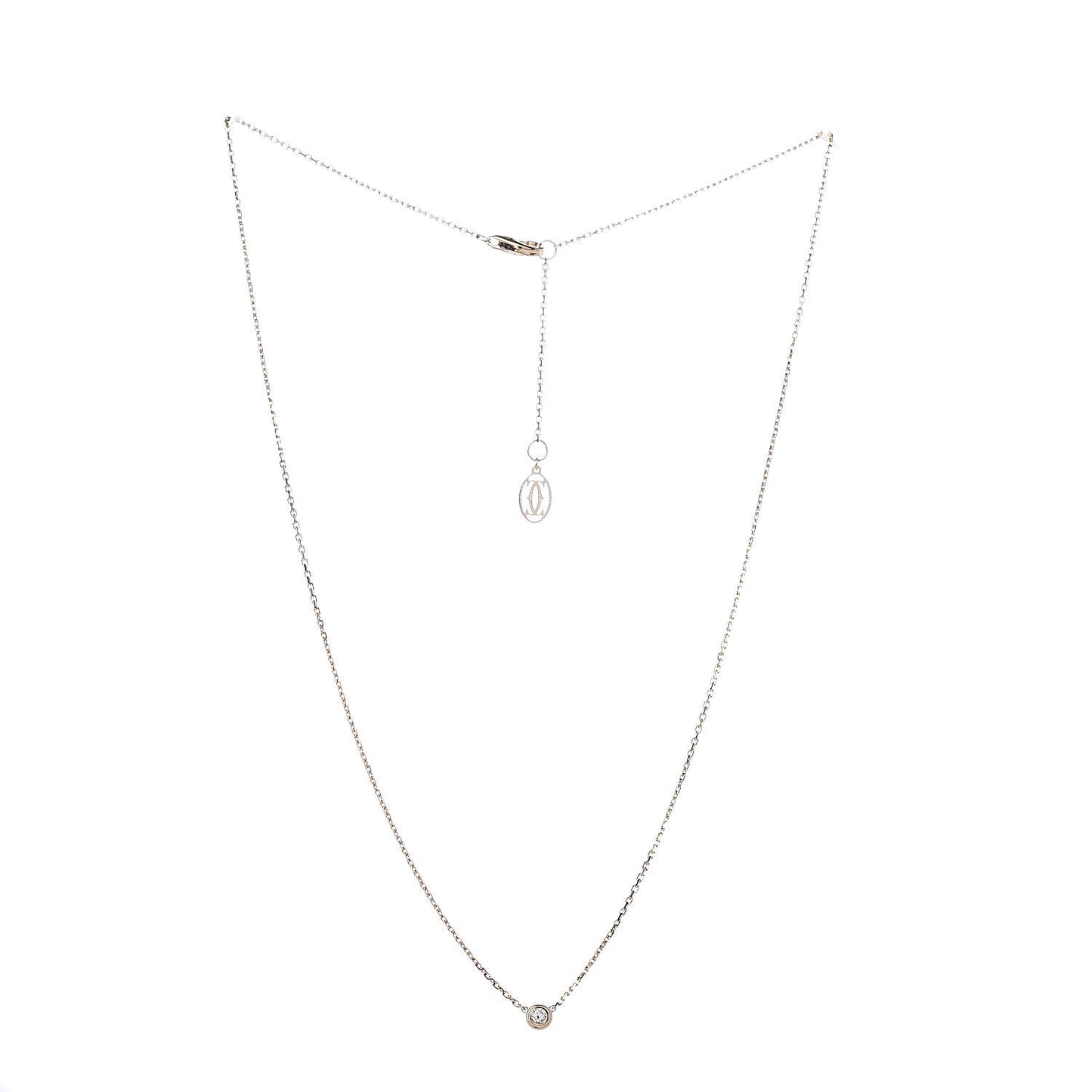 18K Yellow Gold Diamond XS D'Amour Pendant Necklace
