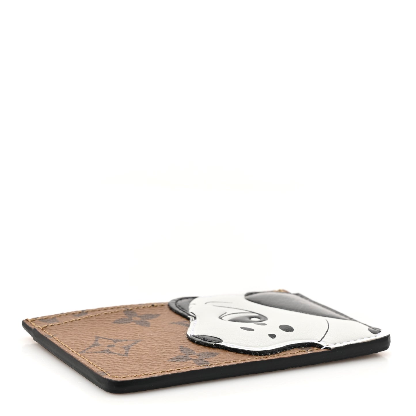 Reverse Monogram Dog Animation Card Holder