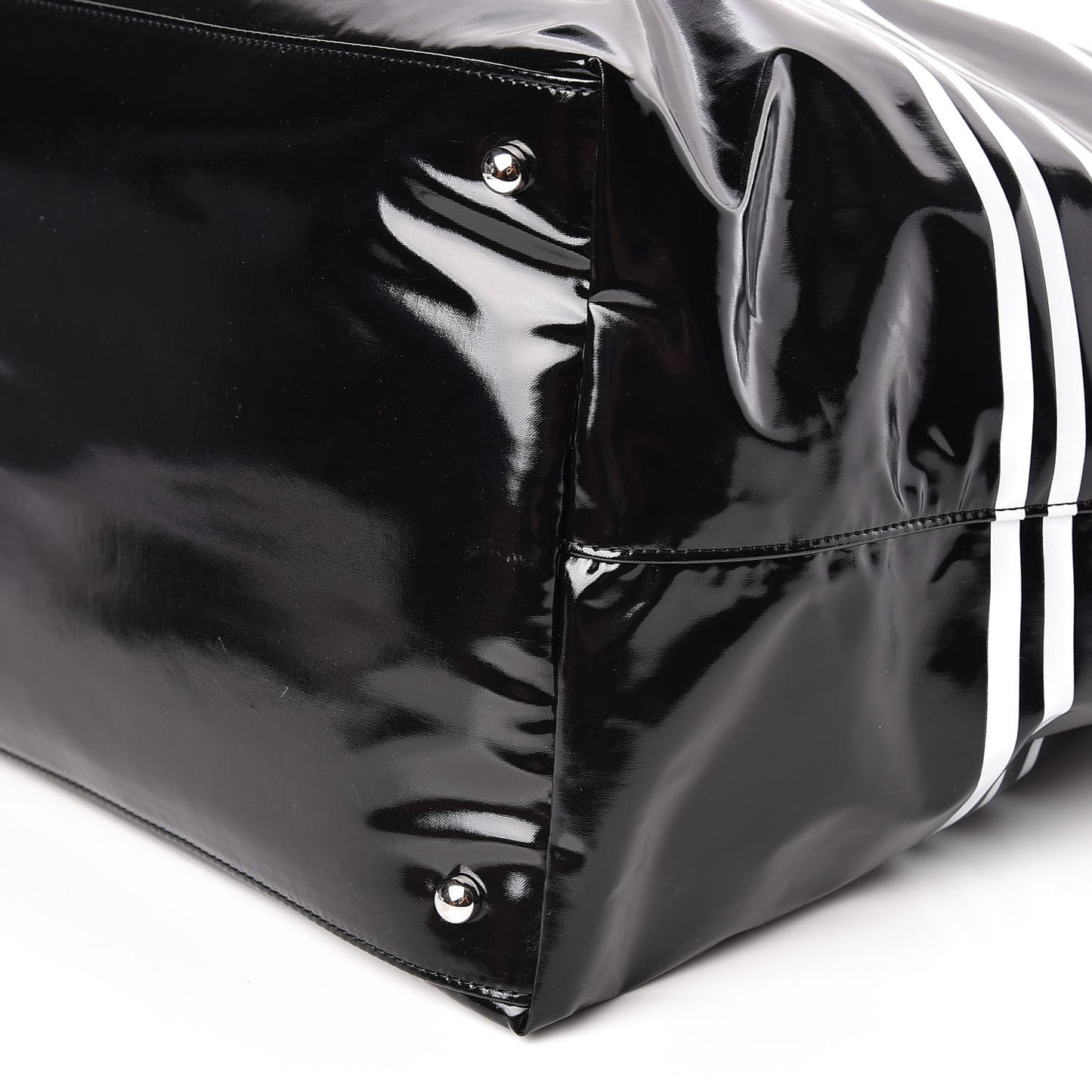 Vinyl Large La Pausa Bay Shopping Bag Black