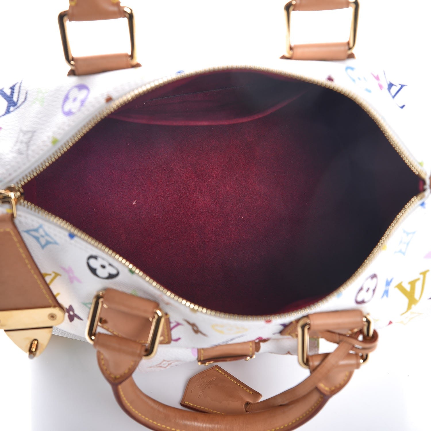 Louis Vuitton Monogram Multicolor Speedy 30 White 5 of 14