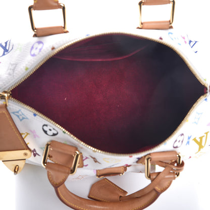 Louis Vuitton Monogram Multicolor Speedy 30 White 5 of 14