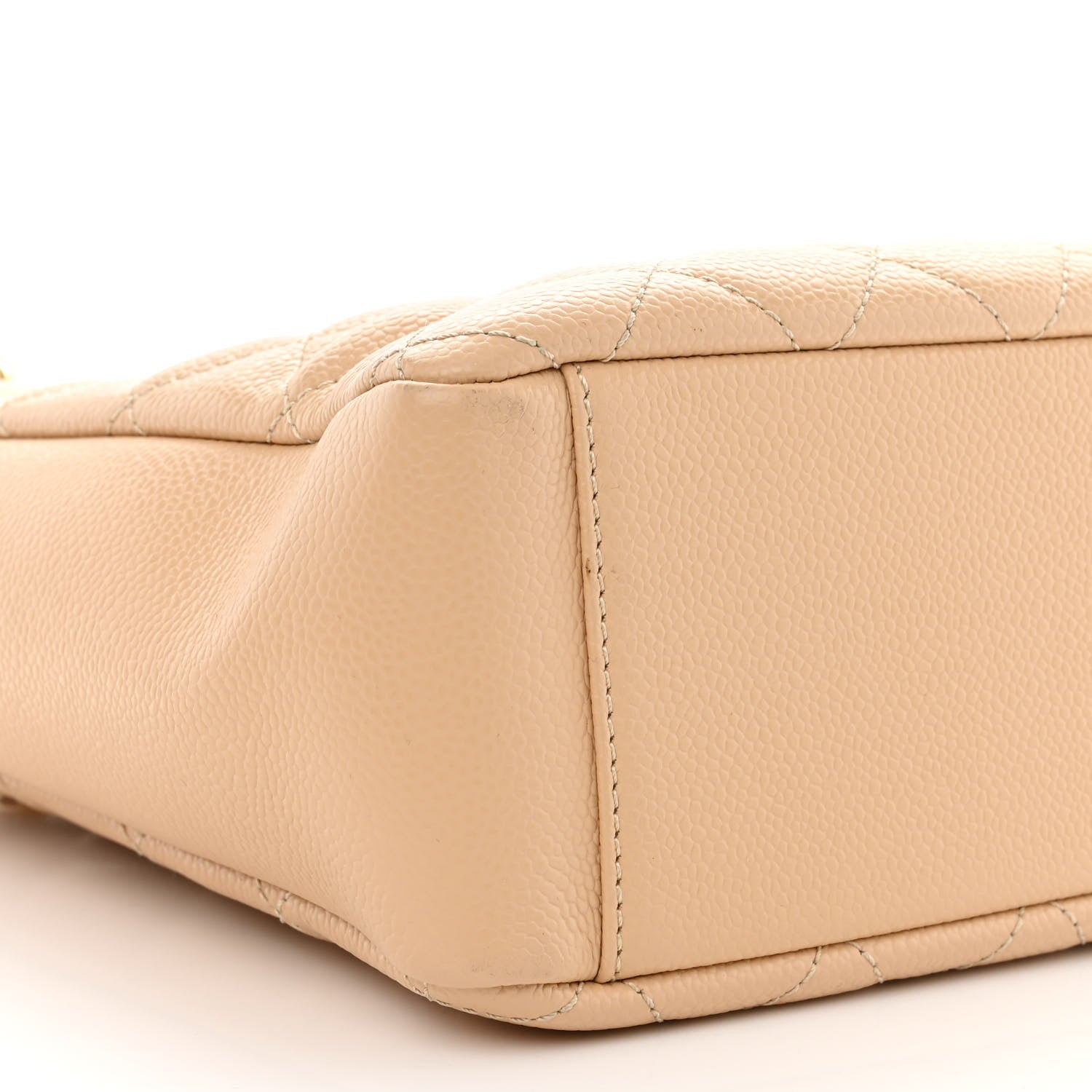 Chanel Caviar Quilted Petit Shopping Tote PST Beige Clair 10 of 13