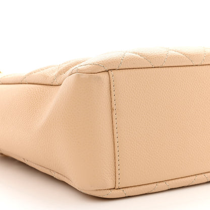 Chanel Caviar Quilted Petit Shopping Tote PST Beige Clair 10 of 13