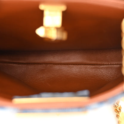 Valentino Garavani Denim Small Roman Stud The Handle Bag Light Denim Selleria 6 of 11