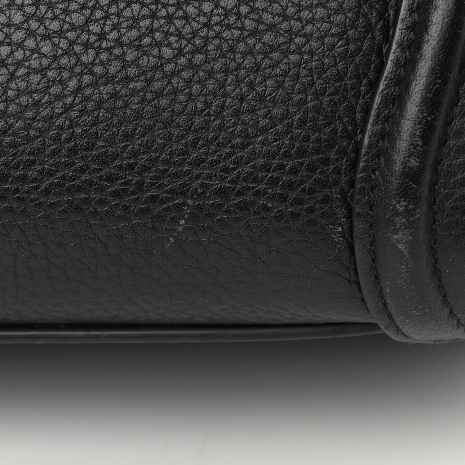 Celine Drummed Calfskin Nano Luggage Black 13 of 22