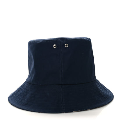 Christian Dior Oblique Reversible Teddy-D Brim Bucket Hat 57 Blue 5 of 12