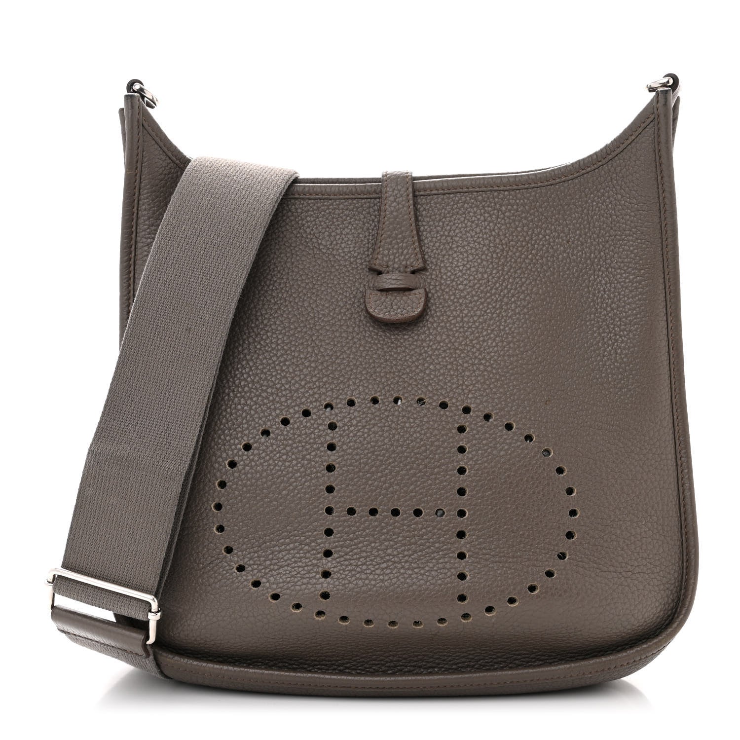 Hermes Taurillon Clemence Evelyne III PM Etain 1 of 13