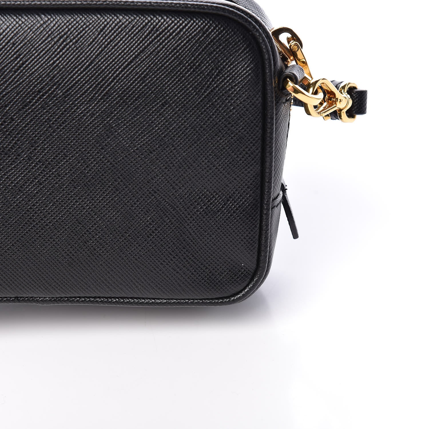 Prada Saffiano Mini Camera Crossbody Bag Black 8 of 11