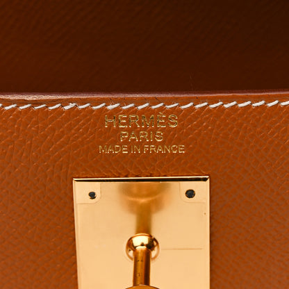 Hermes Epsom Kelly Sellier 32 Gold 6 of 12