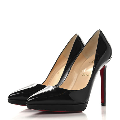 Christian Louboutin Patent Pigalle Plato 120 Pumps 36 Black 4 of 8