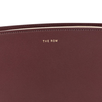 The Row Saddle Calfskin Dalia Baguette Shoulder Bag Burgundy 7 of 10