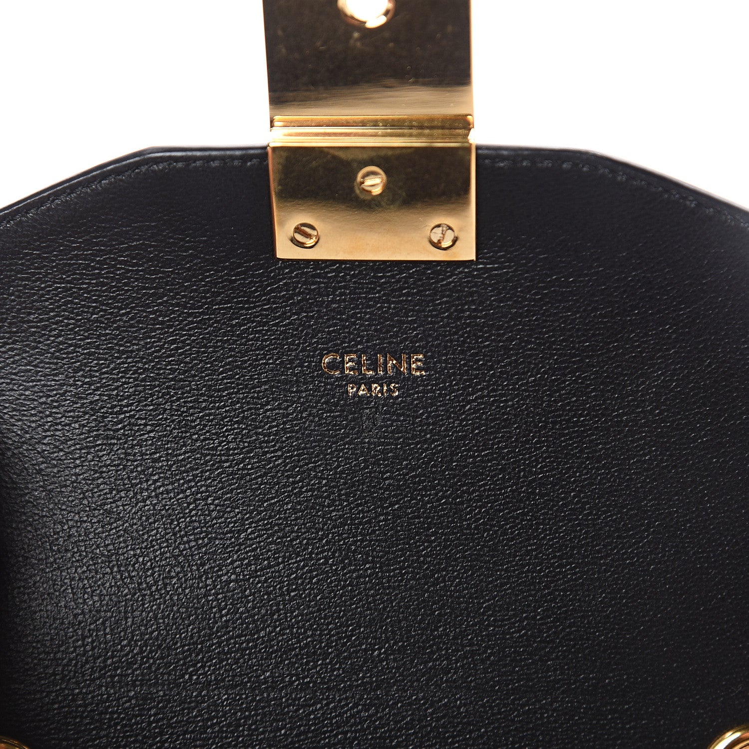 Celine Shiny Calfskin Small C Bag Black 5 of 7