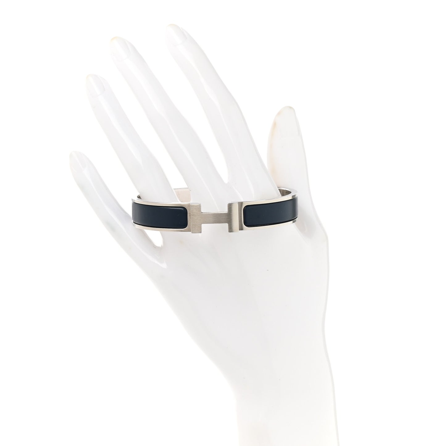 Matte Enamel Narrow Clic Clac HH Bracelet GM Bleu Nuit