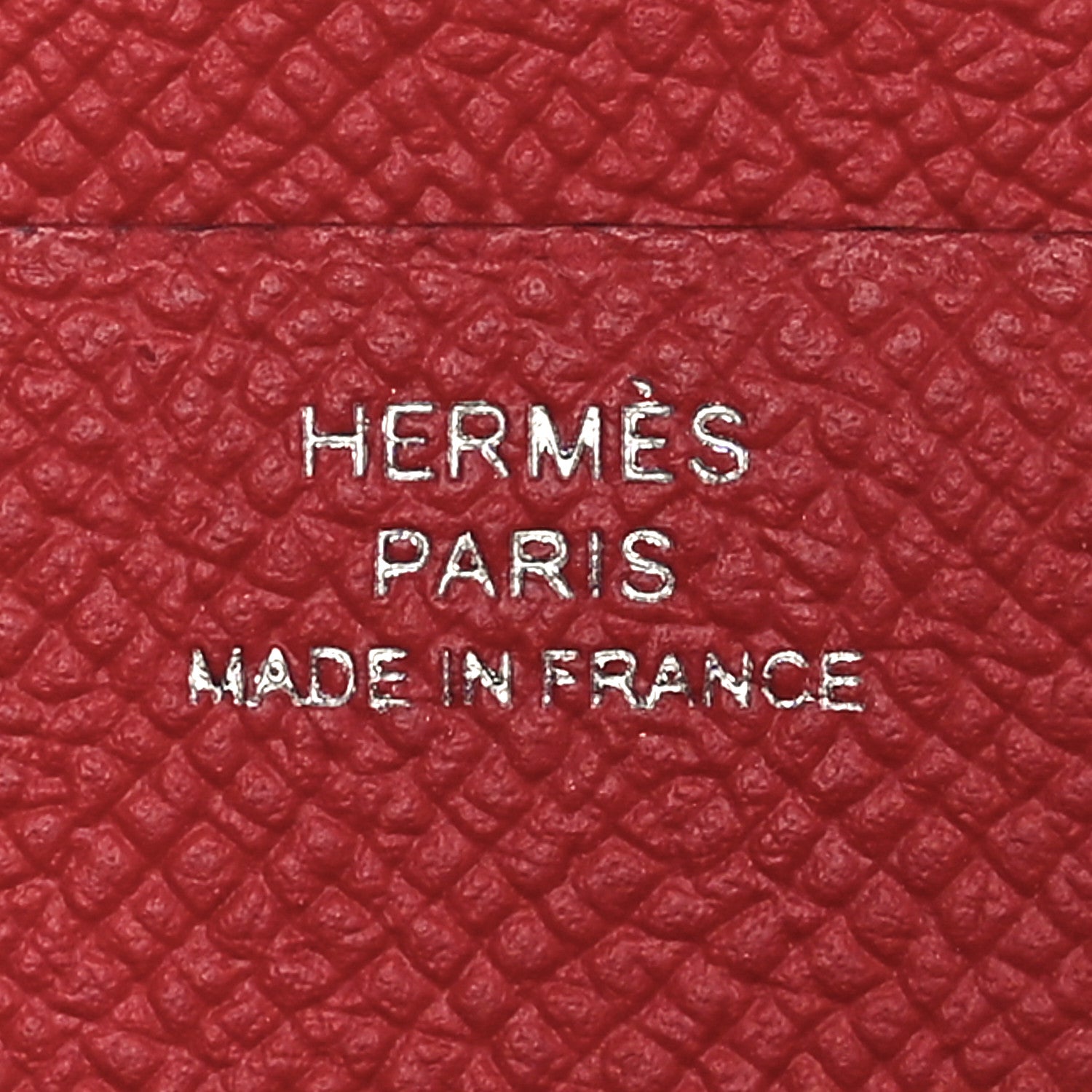 Hermes Epsom Bearn Gusset Wallet Rouge Casaque 6 of 8