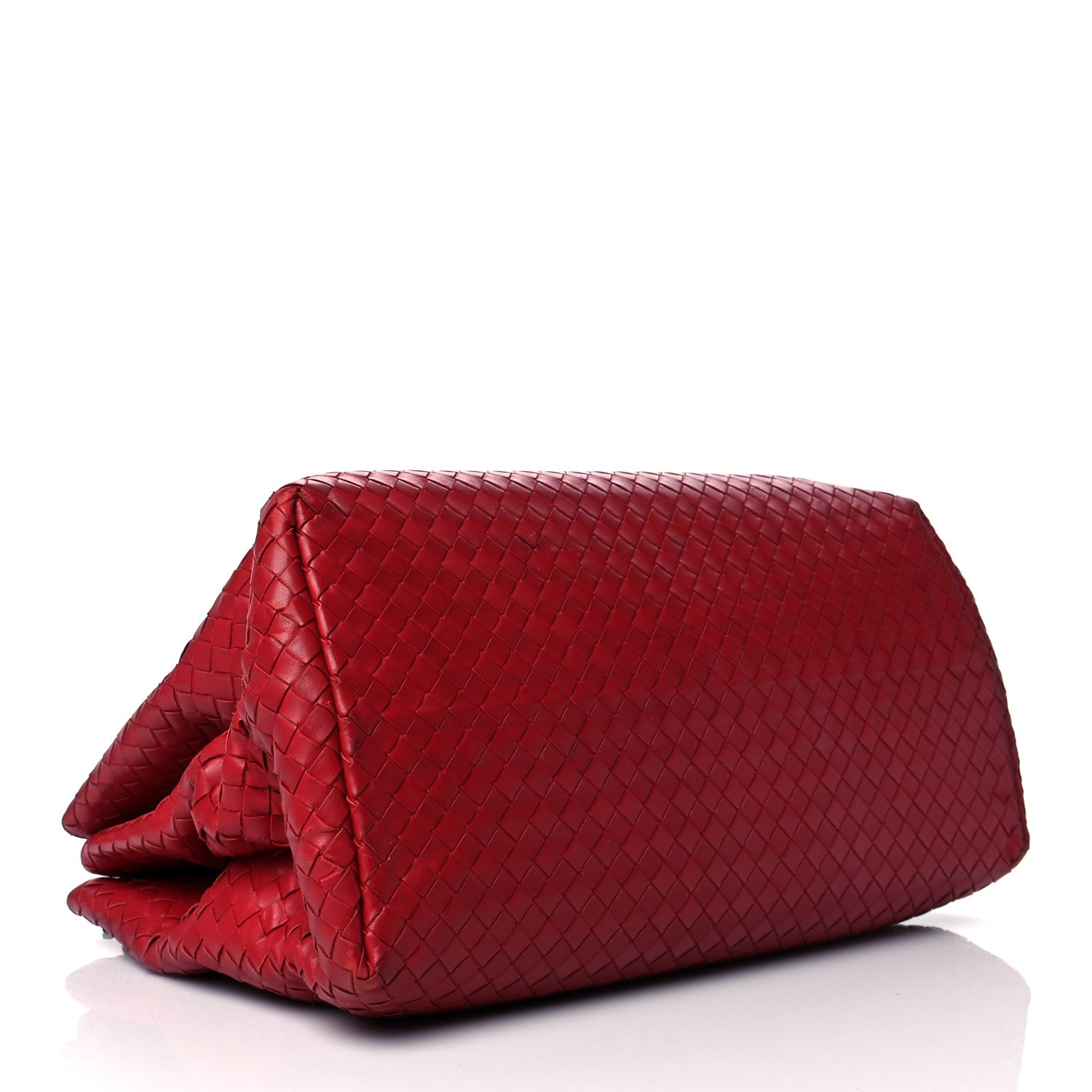 Bottega Veneta Nappa Intrecciato Medium Roma Tote Red 4 of 22