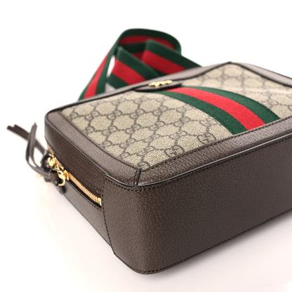 Gucci GG Supreme Monogram Web Small Ophidia Top Handle Shoulder Bag Brown 8 of 9