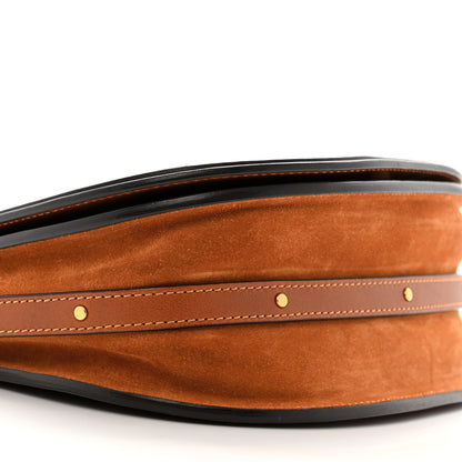 Chloe Calfskin Suede Medium Nile Bracelet Bag Caramel 9 of 15