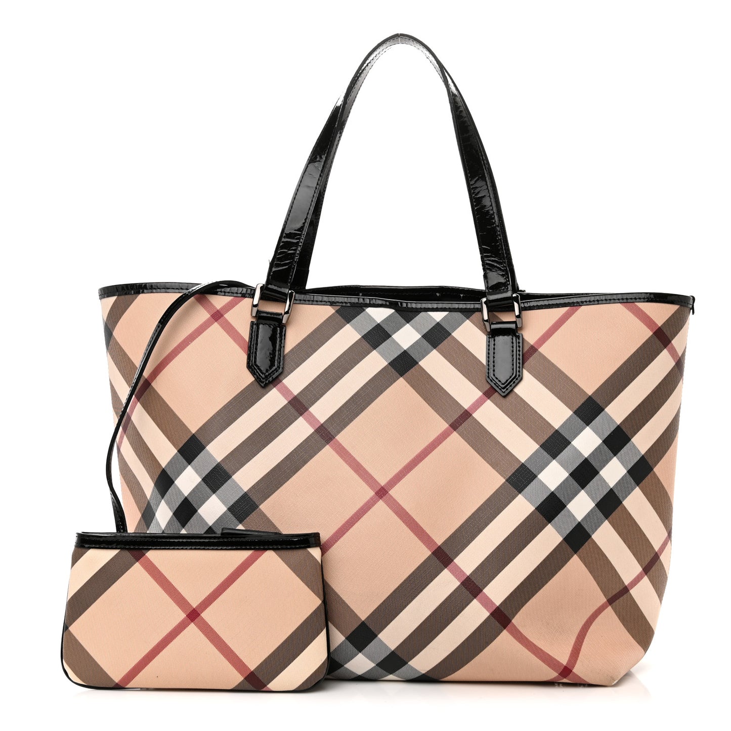 Supernova Check Large Nickie Tote Black