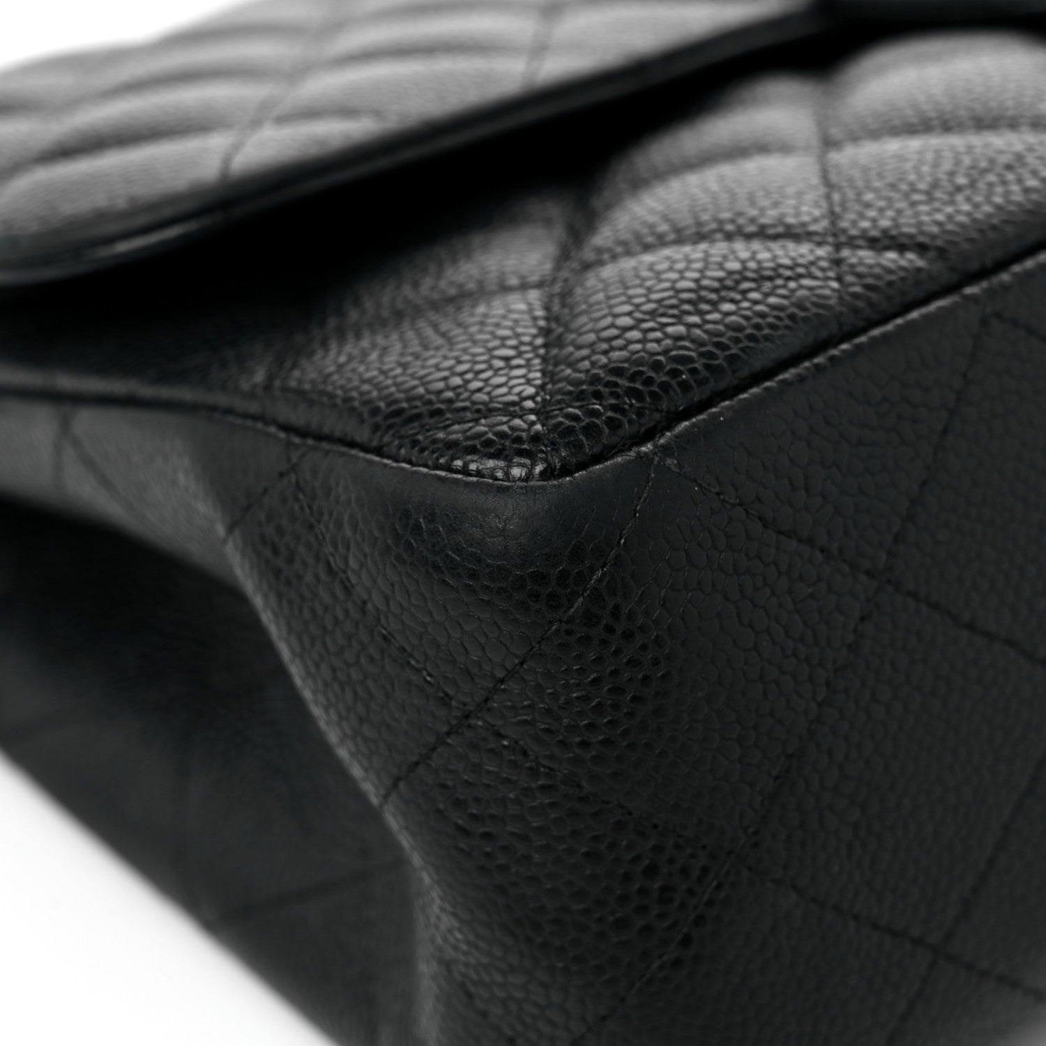 Chanel Caviar Quilted Jumbo Double Flap Black 8 of 17