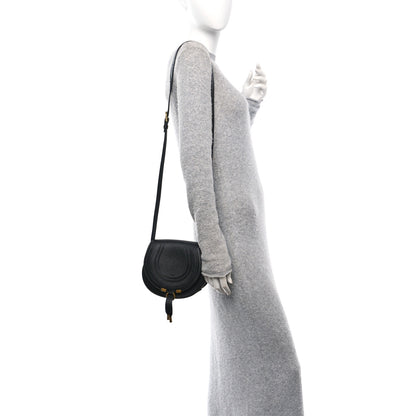 Chloe Grained Calfskin Small Marcie Saddle Bag Black 2 of 12