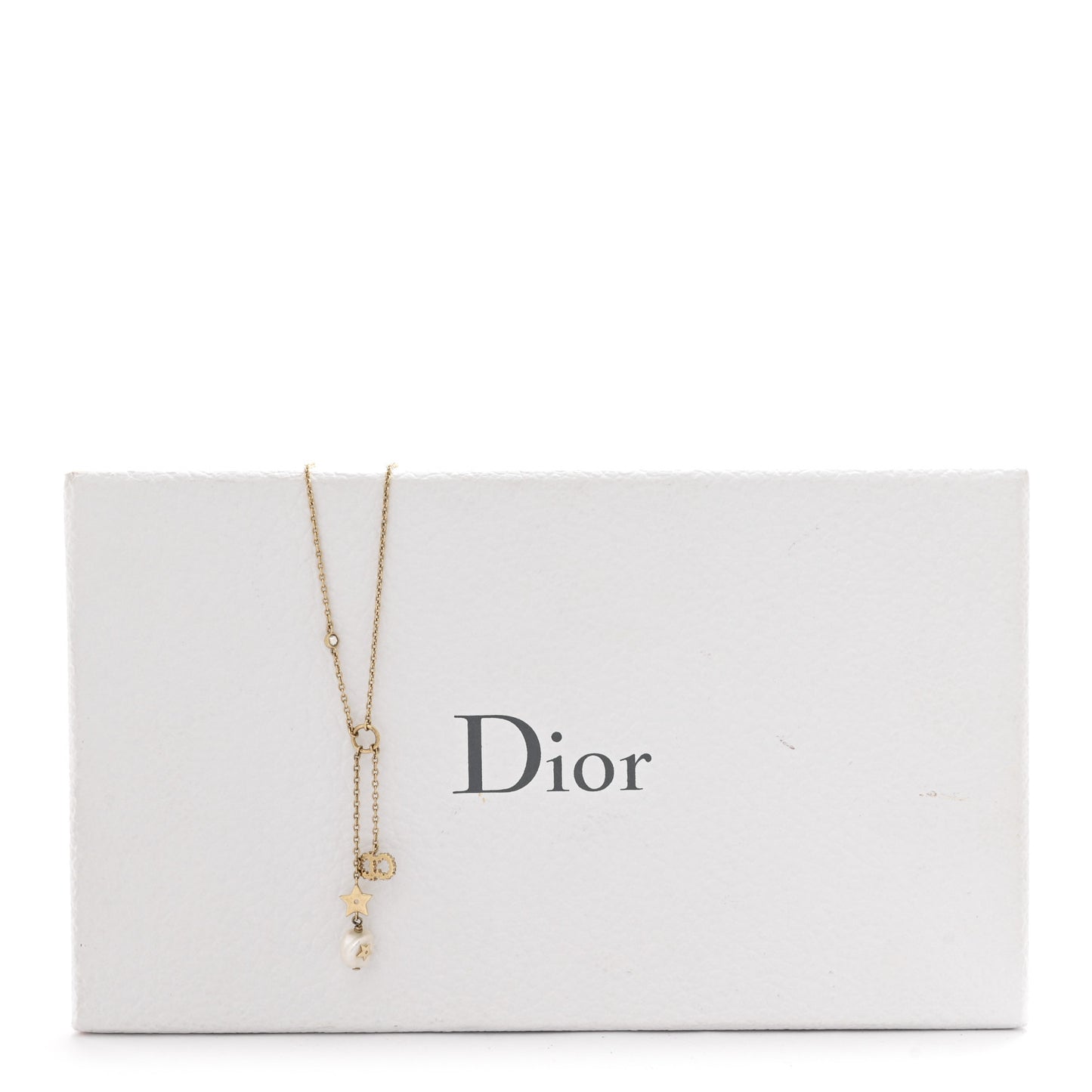 Crystal Pearl CD Shiny-D Tribal Long Necklace Gold