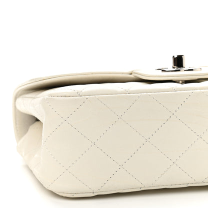 Chanel Calfskin Quilted Mini Rectangular Flap White 9 of 13
