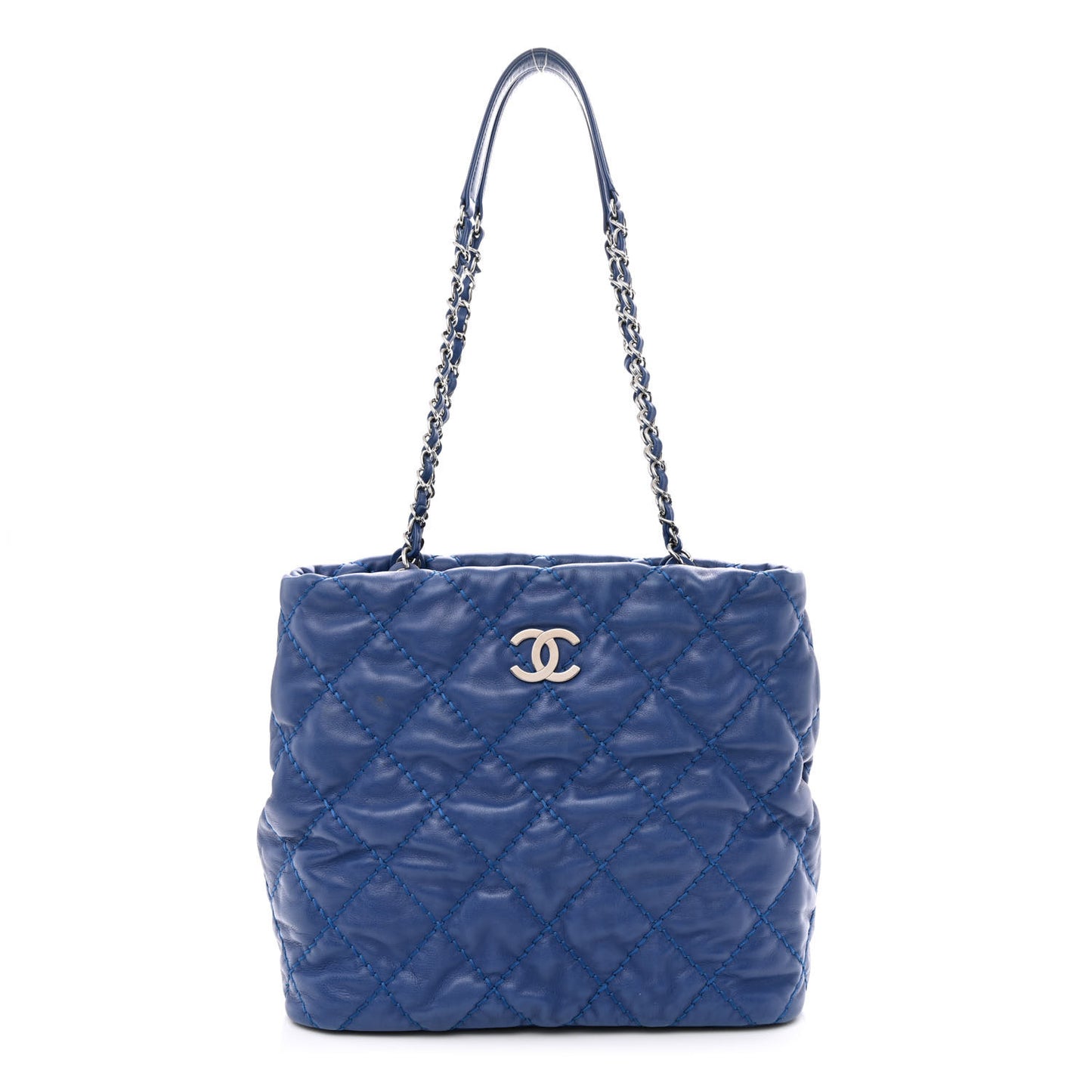 Calfskin Love Me Tender Small Tote Blue