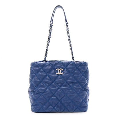 Chanel Calfskin Love Me Tender Small Tote Blue 1 of 14
