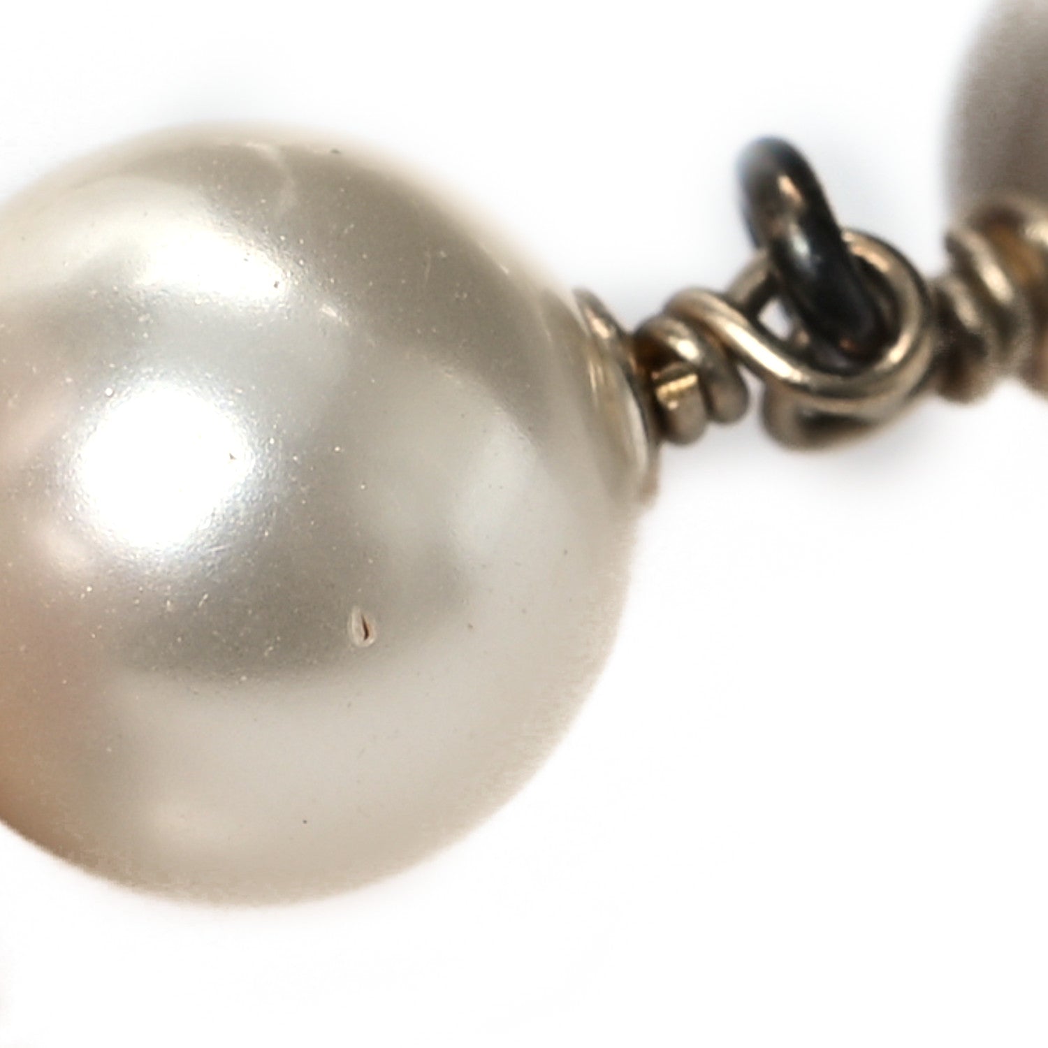 Chanel Pearl Baguette Crystal Beaded CC Long Necklace Gold Multicolor 5 of 5