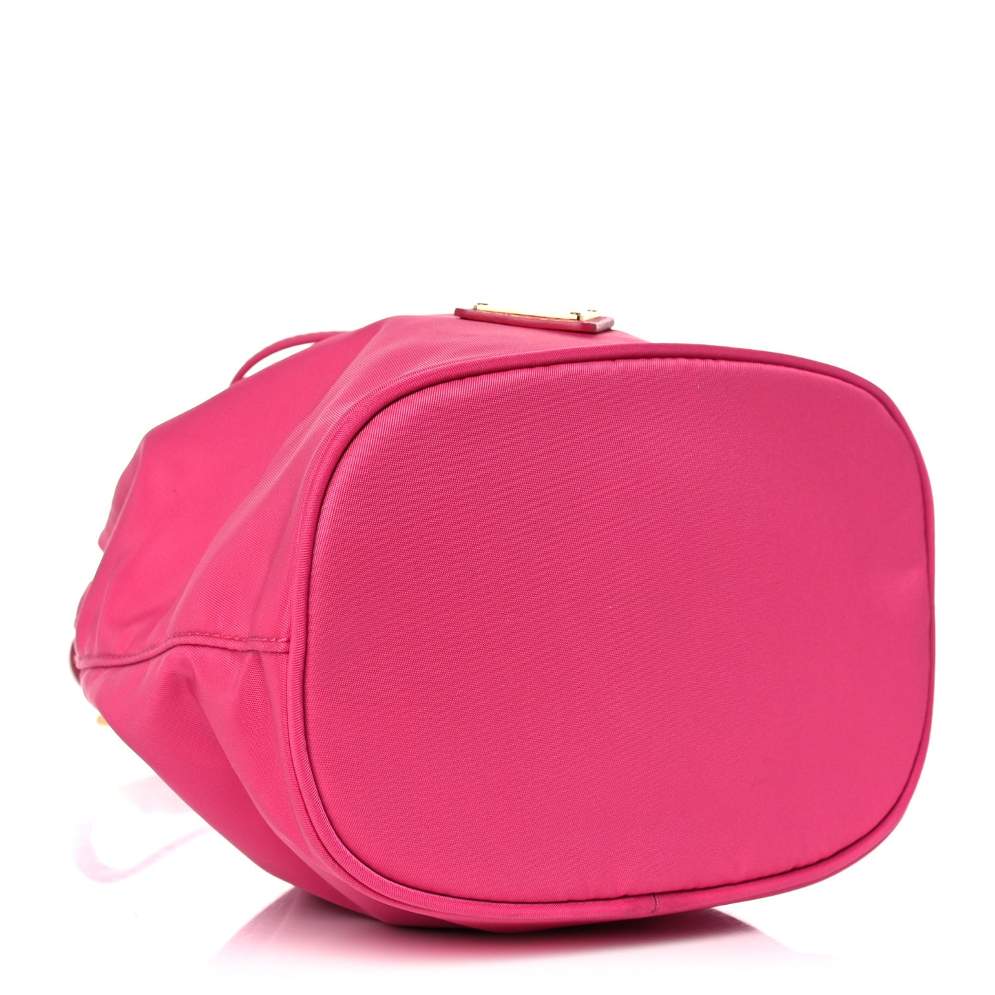 Saffiano Tessuto Nylon Vela Bucket Wristlet Ibisco